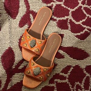 Kurt Geiger Orange Embellished Sandals